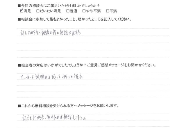 丁寧に説明をして頂いてわかりやすかった